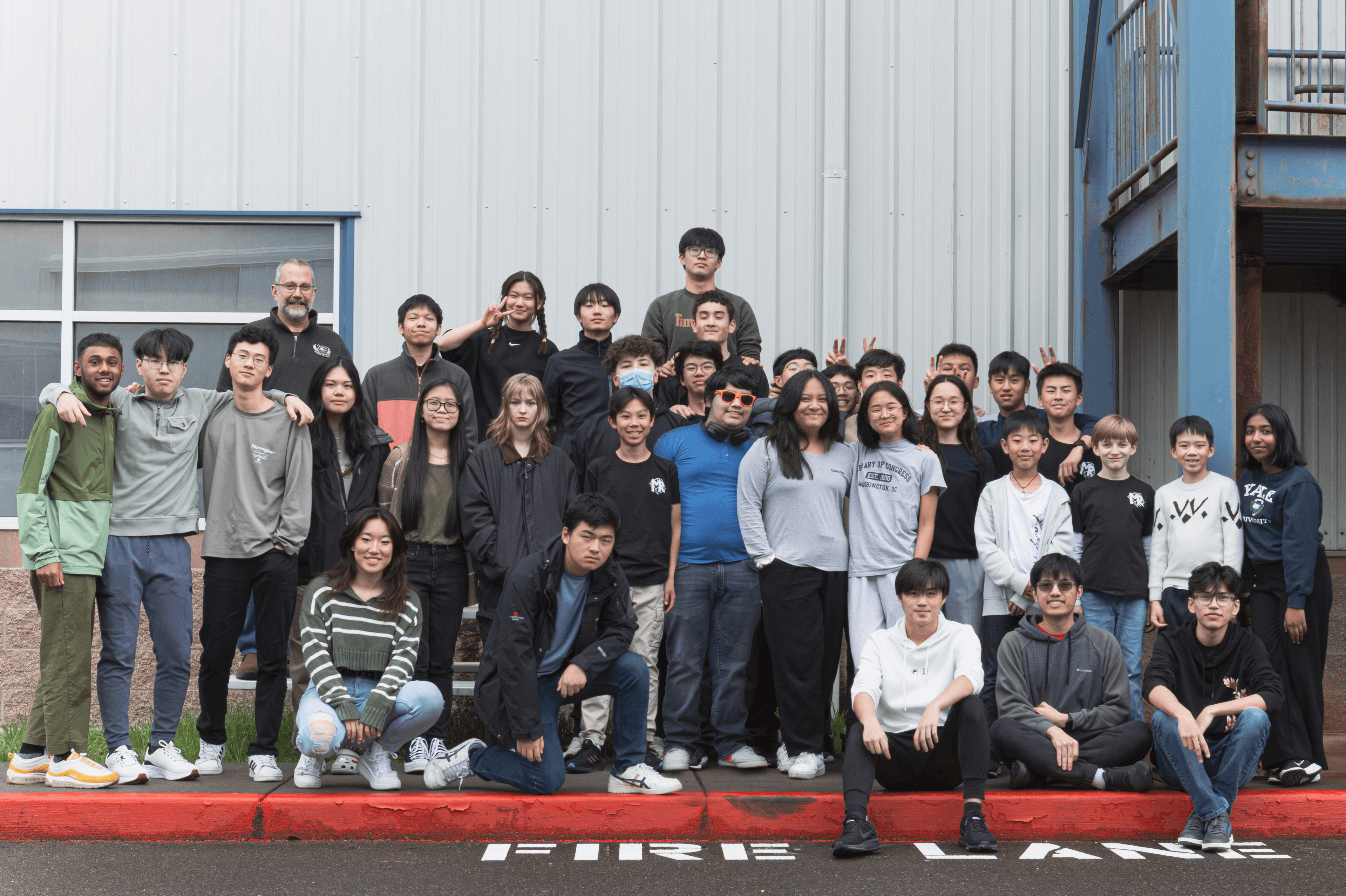 A group photo of Mukilteo Robotics